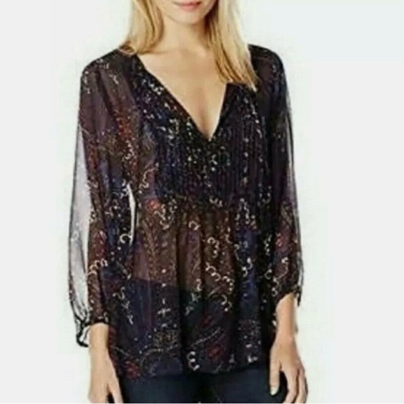 Joie | Vandrea Silk Georgette Blouse | S - Picture 8 of 9